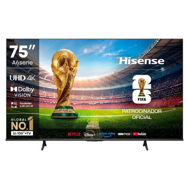 SMART TV LED 75 HISENSE 75A6NV 4K UHD
