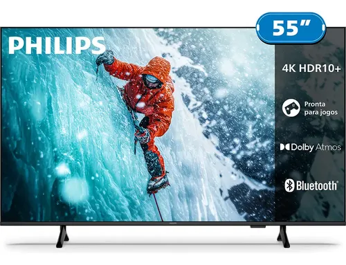 SMART TV PHILIPS 55" 4K UHD 55PUG730078
