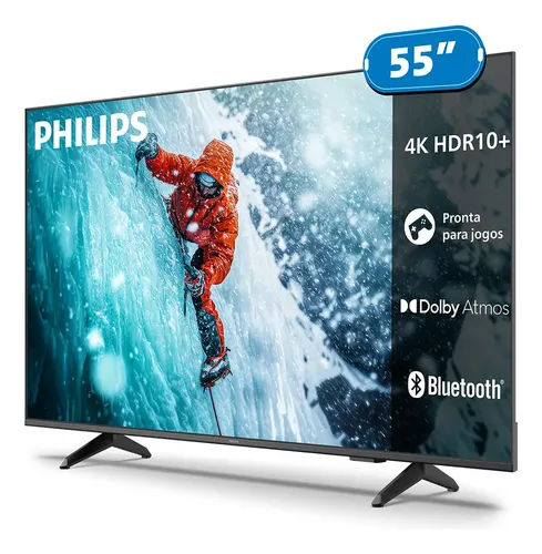 SMART TV PHILIPS 55" 4K UHD 55PUG730078