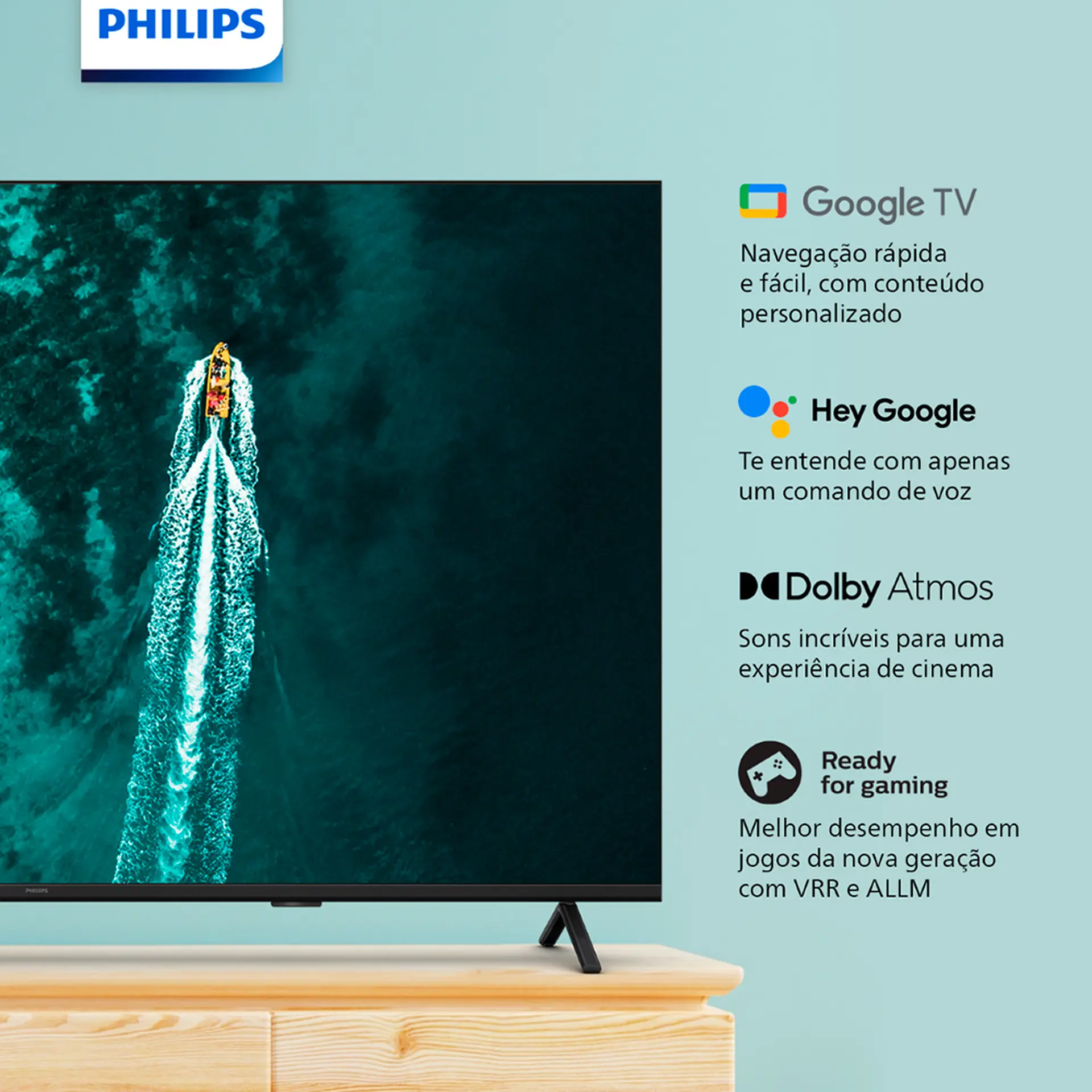SMART TV PHILIPS 65 65PUG74919 GOOGLE TV